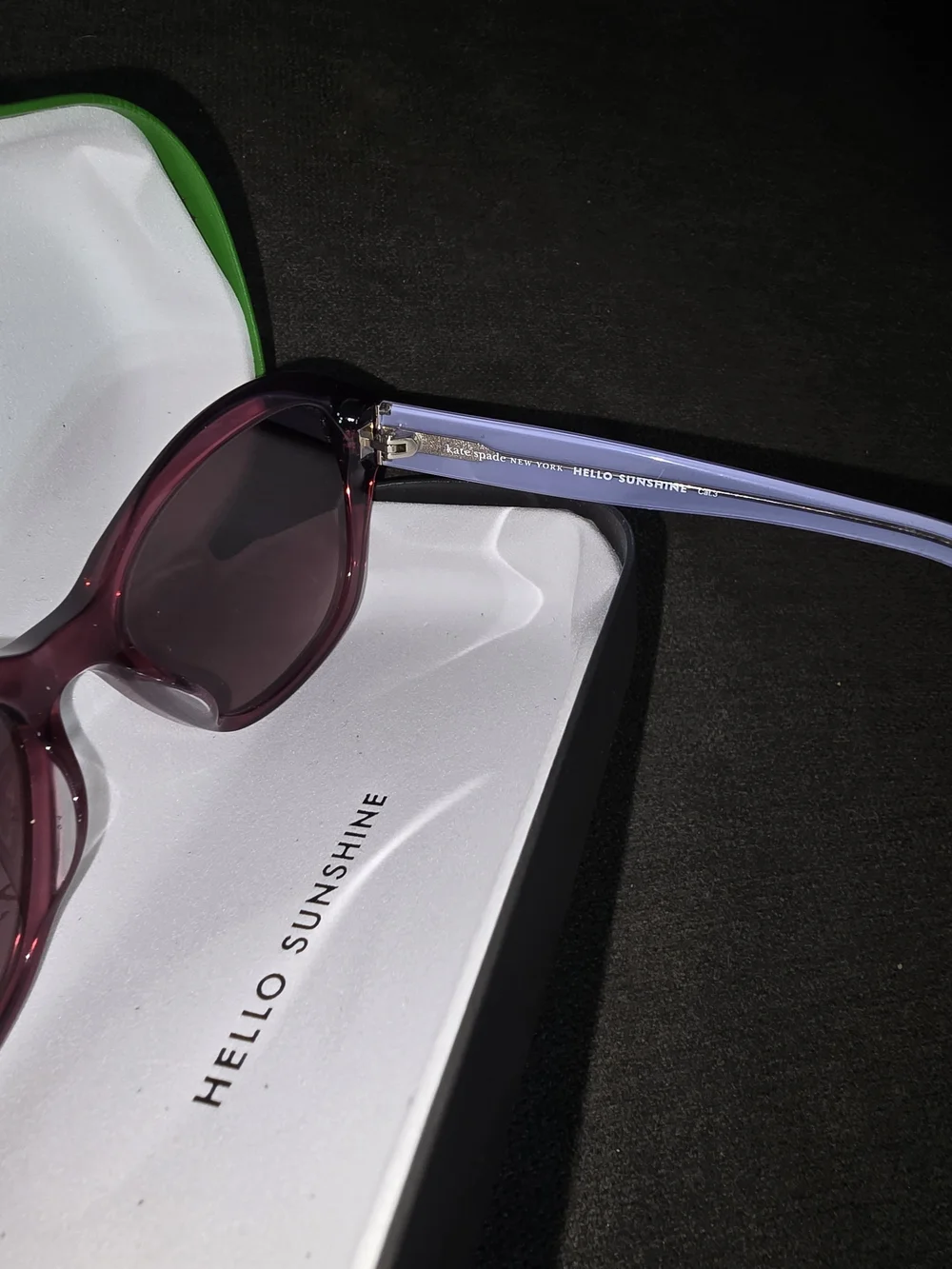 kate spade Purple Gradient Oversized Sunglasses